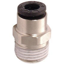 LE-3175 06 13 06MM OD Tube X 1/4inch BSPT Male Stud